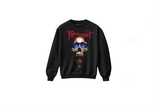 CRACKED SKULL CREWNECK