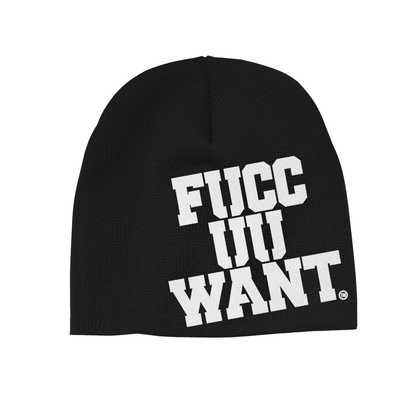 LOGO BEANIE - BLACK