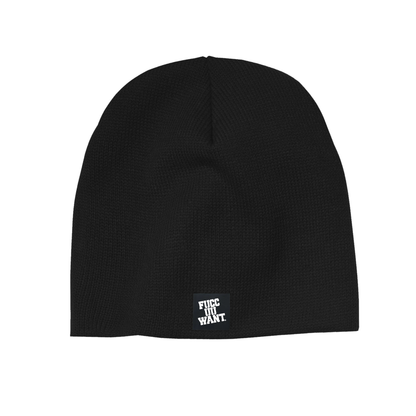 LOGO BEANIE - BLACK