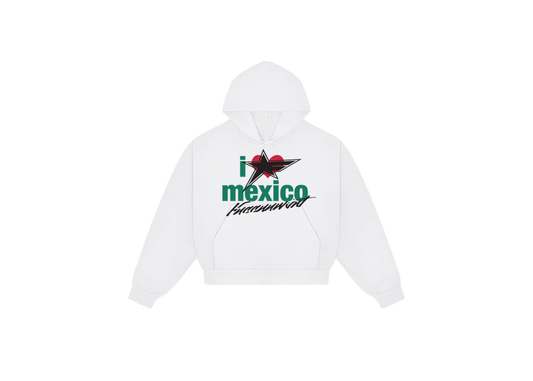 I LOVE MEXICO HOODIE ( WHITE )